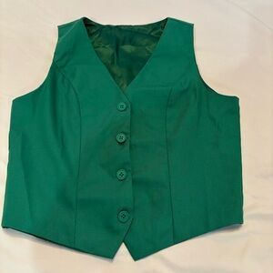 Green Button-Up Vest